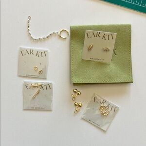 Ear Kit Gold Ear Styling Bundle – Studs, Jackets, Cuff & Charms